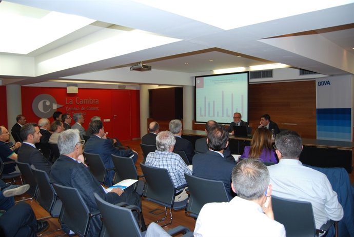 Marià Galí (Cámara de Terrassa) y Pep Ruiz (BBVA Research)