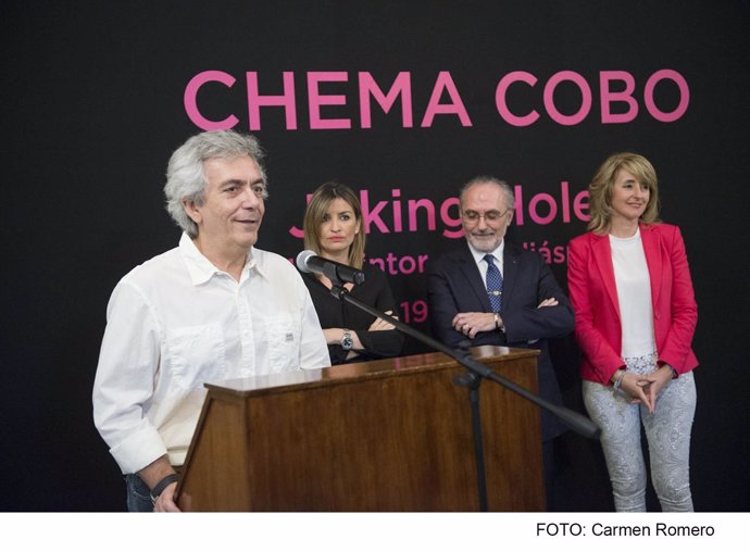 Inauguración de la exposición de pinturas de Chema Cobo