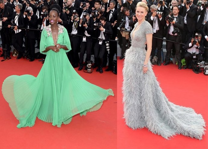 Lupita Nyong'o  y  Naomi Watts en Cannes de 10