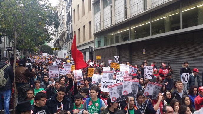 Huelga de estudiantes en Madrid