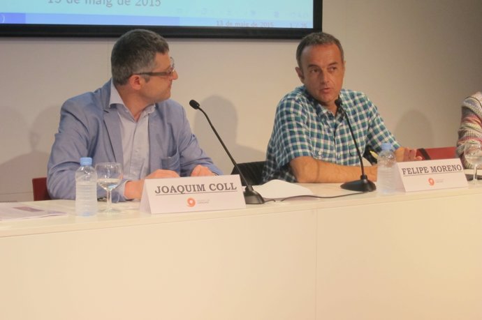 El vicepresidente de SCC, Joaquim Coll, y Felipe Moreno
