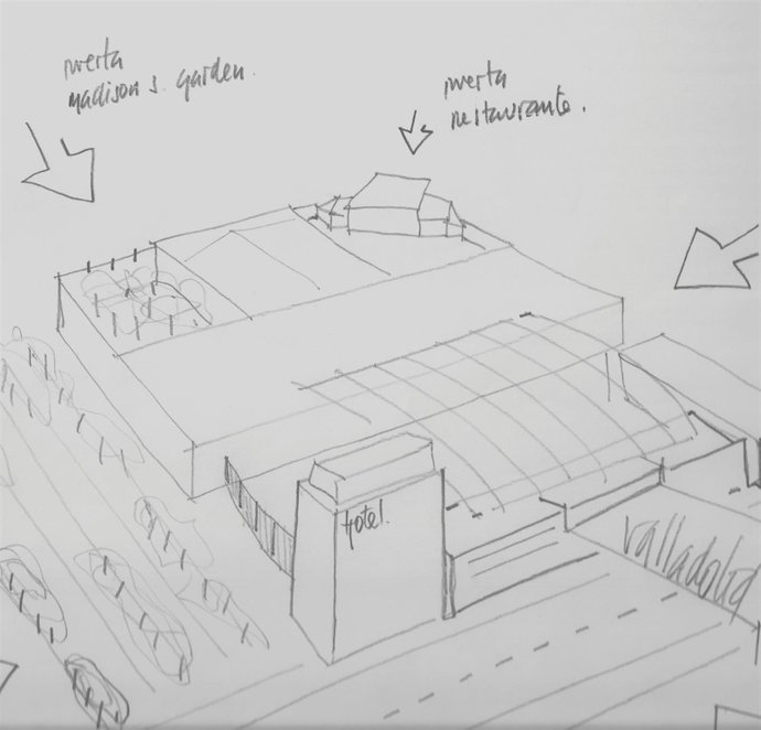 Boceto del Centro de Congresos 