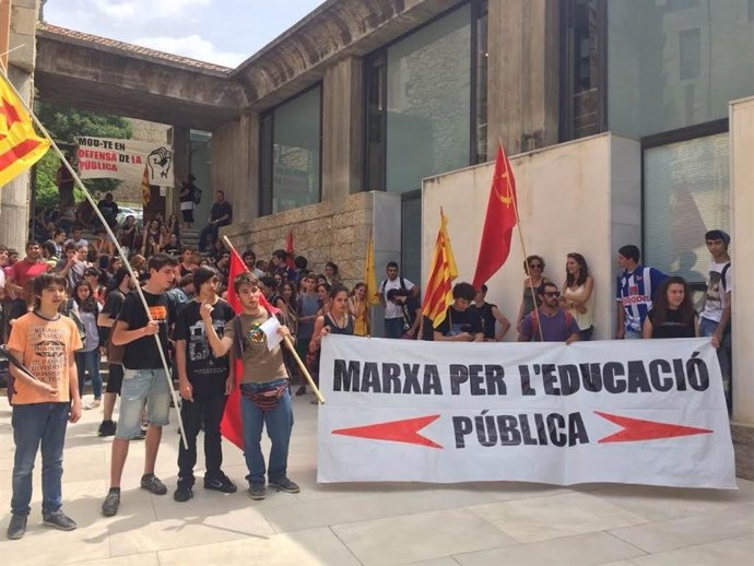 Huelga estudiantes UdG contra el 3+2