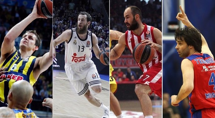 Bjelica, Sergio Rodríguez, Spanoulis y Teodosic, candidatos al MVP