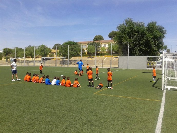 El Entre las reformas se introdujo césped artificial en los campos de fútbol. 