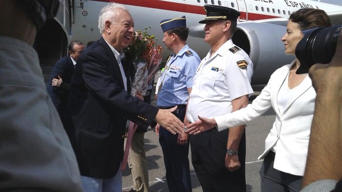 Margallo a su llegada a Nueva Delhi