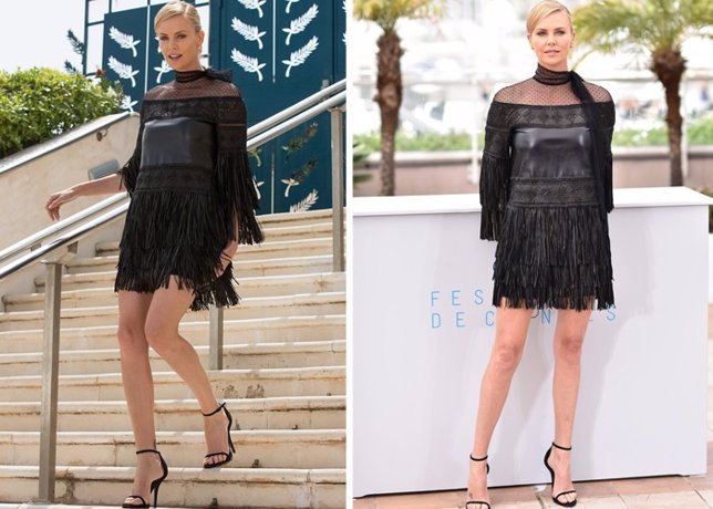 Charlize Theron: 'con falda y a lo loco' en Cannes 