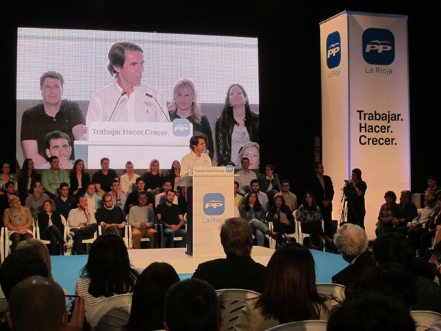 José María Aznar en Logroño