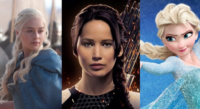 Daenerys, Katniss y Elsa 