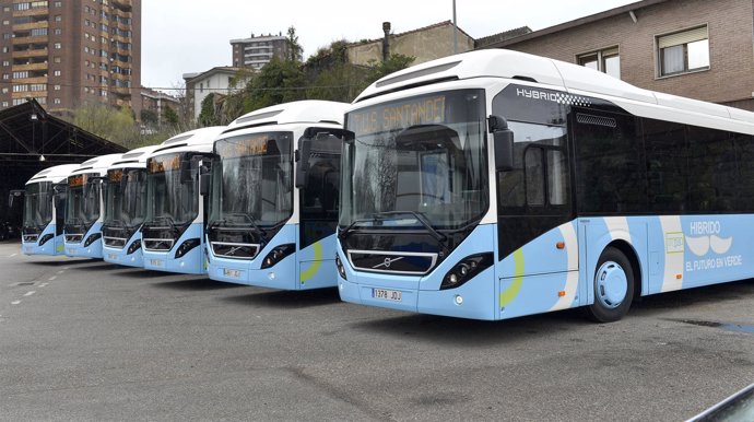 Nuevos autobuses híbridos