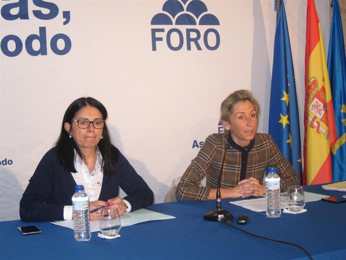 Esther Landa y Carmen Fernández, Foro Asturias