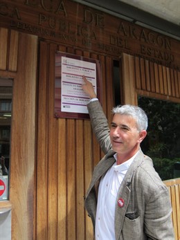 El canditato de CHA a la Alcaldía de Zaragoza, Juan Martín