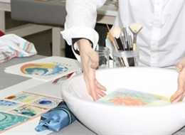 Uno de los lavabos diseñados