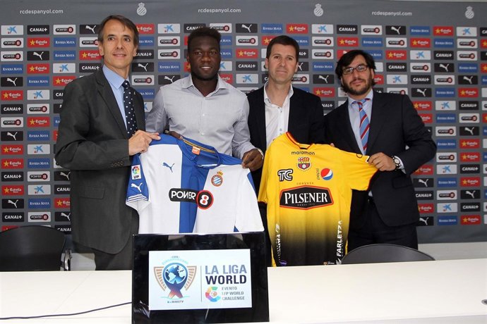 Caicedo presenta la gira del Espanyol por Ecuador