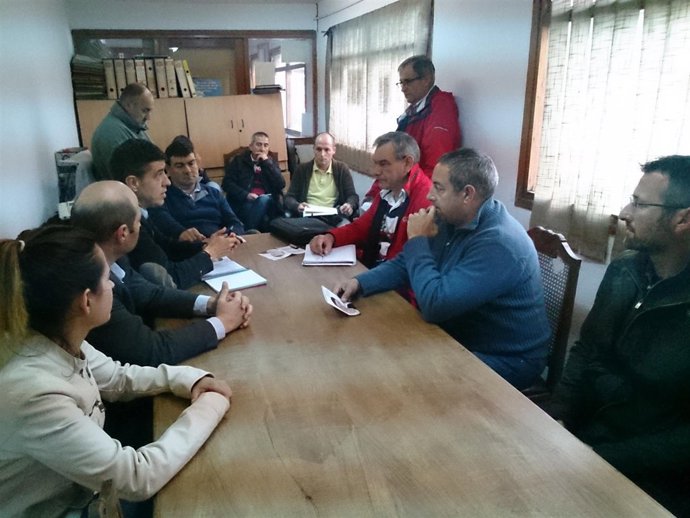 Sierra con miembros del TUS