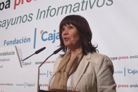 La presidenta del PSOE reclama el voto "para no seguir perdiendo derechos"