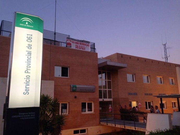 Sede de EPES en Málaga, donde mantienen el encierro