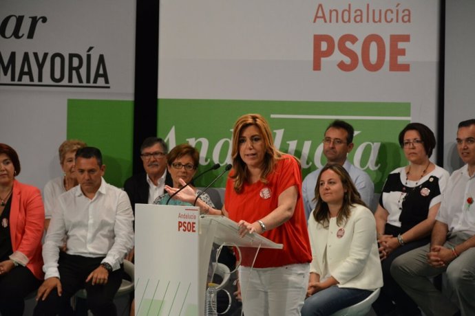 Susana Díaz, en el acto público celebrado en Almería