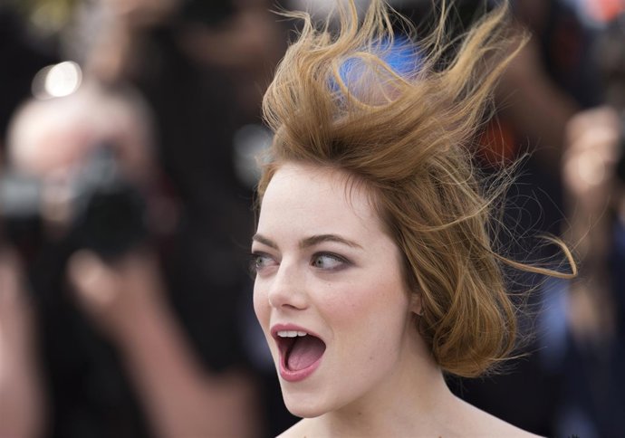 Emma Stone muy divertida en Cannes con Irrational man
