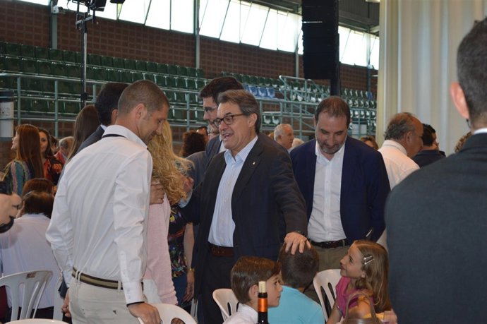 El presidente de la Generalitat, Artur Mas, en Lleida