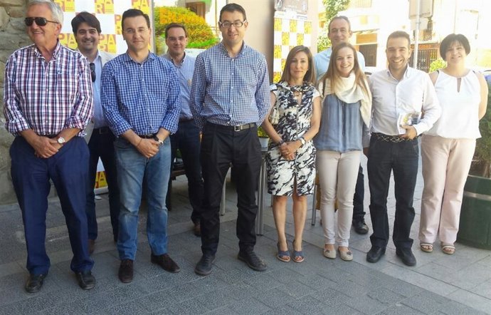 Candidatos del PAR este sábado en un acto electoral.