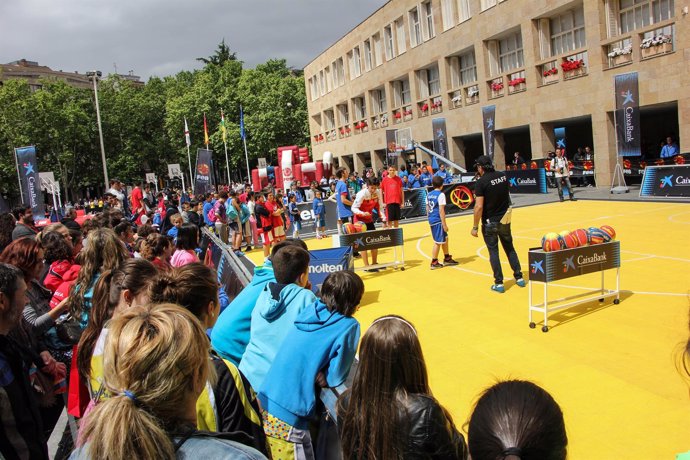 Plaza 3x3 2015 celebrado hoy en Logroño