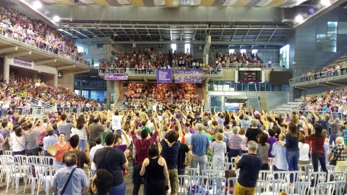 Pablo Iglesias en un mitin de Podemos Alicante