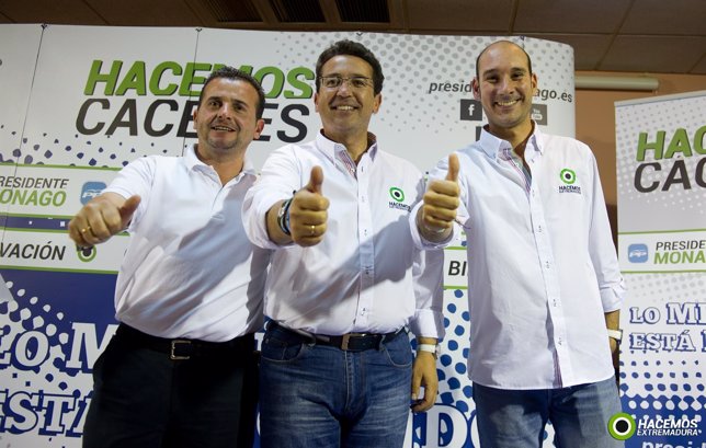 Fernando Manzano, con Pedro Caselles y José Ángel Juliá