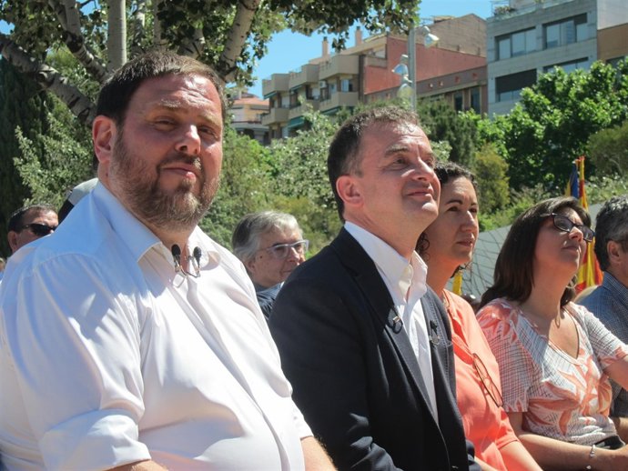 O.Junqueras, A.Bosch y M.Rovira (ERC)