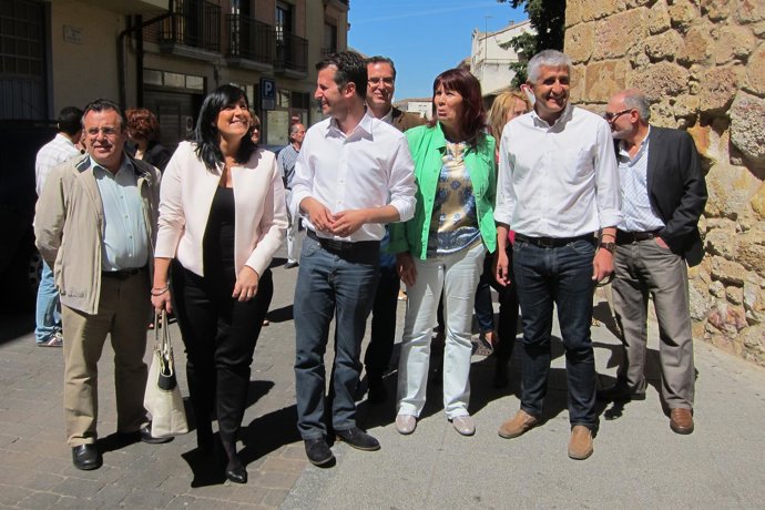 Micaela Rodríguez con Tudanca