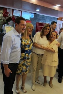 Page y Susana Díaz en Puertollano 2