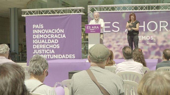 Mitin de Podemos en Torrent (Valencia)