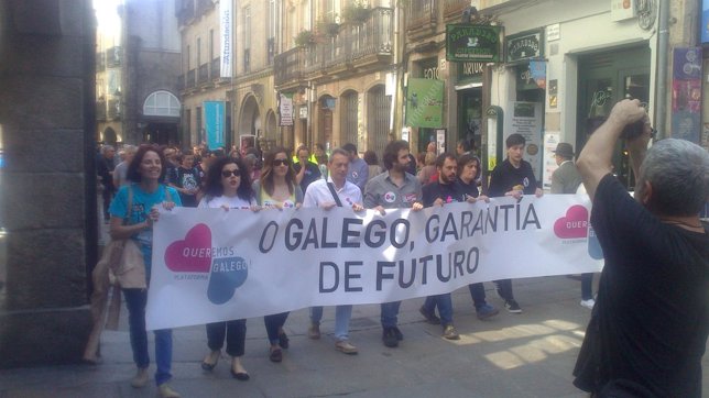 Protesta de Queremos Galego