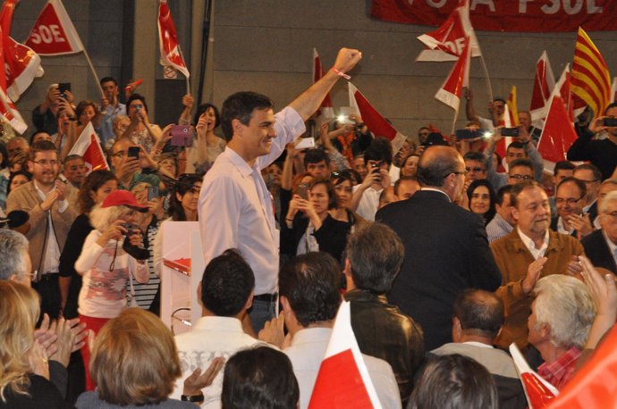 Pedro Sánchez, en Zaragoza