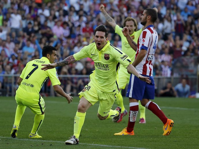 Messi acomoda al Barça en el trono de campeón