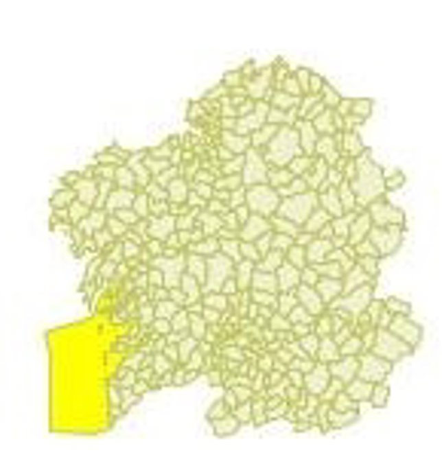 Alerta en el litoral de Pontevedra martes 19 de mayo.