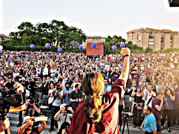 Pablo Iglesias en el Parque Fofó