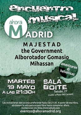 Cartel del encuentro musical