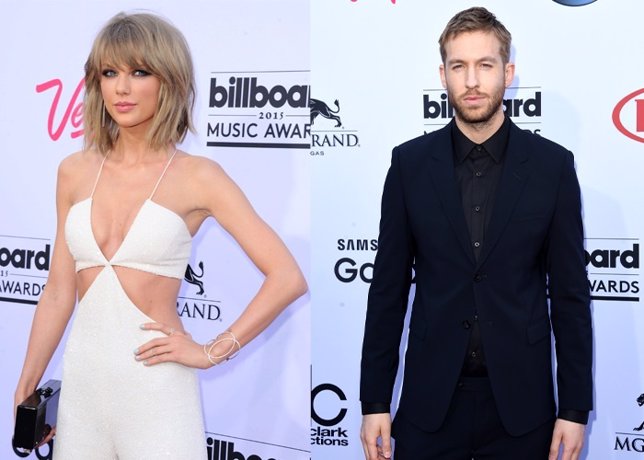 Taylor Swift y Calvin Harris derrochan amor en los premios Billboard