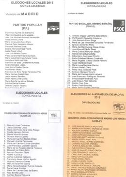 Imagen de la papeleta de IU y su diferencia con otras