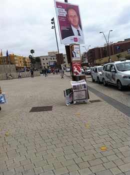 Carteles electorales en Las Palmas de Gran Canaria