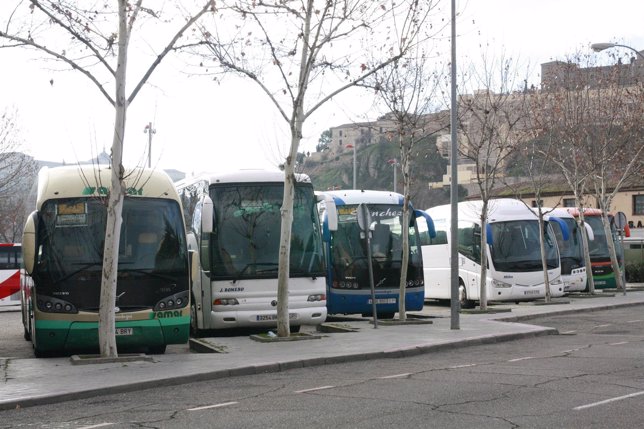 Parada, Autobús, Autobuses, Autocares,Aparcamiento