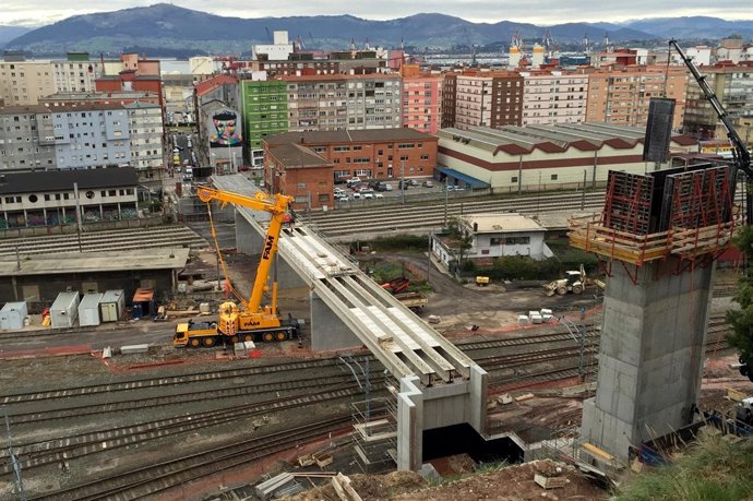 Estructura de la pasarela entre la calle Castilla y la calle Alta