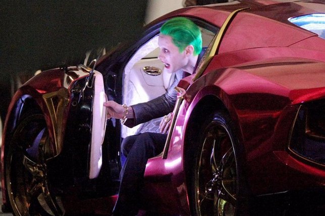 Jared Leto como Joker en el rodaje de Suicide Squad