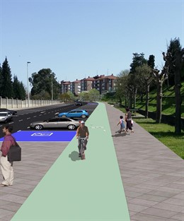 Infografía del aparcamiento en Fernando Arce