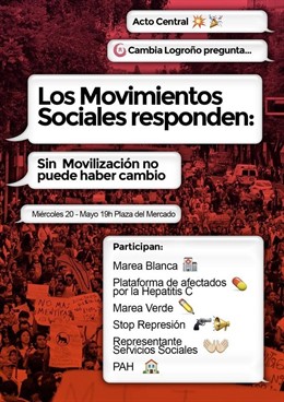 Cartel de acto