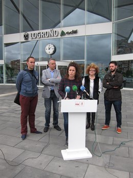 Arráiz, en su comparecencia de hoy en la estación de tren