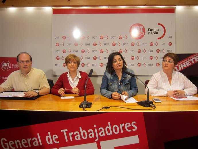 Representantes sindicales de UGT Sanidad. 