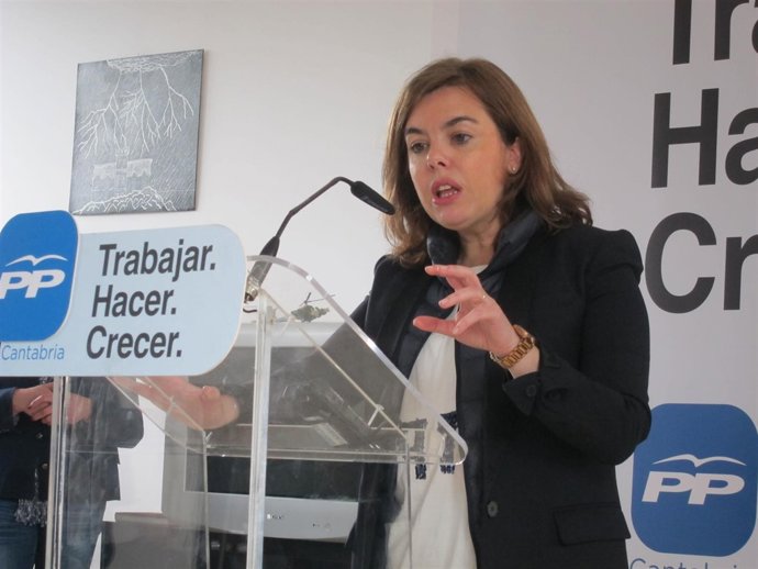 La vicepresidenta Soraya Sáenz de Santamaría