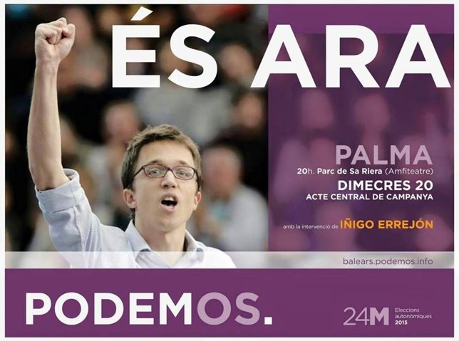 Mitin de Podemos en Baleares